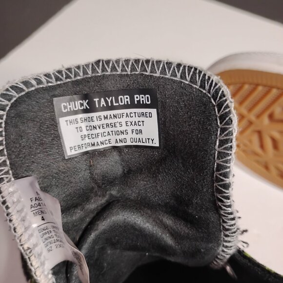 Converse Chuck Taylor All Star Pro 2000s Black & Green High Top Mens Size 5 - Picture 15 of 16